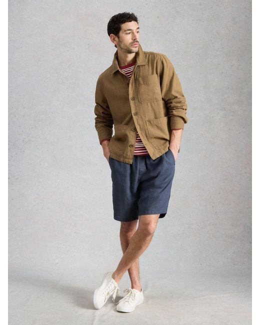 White Stuff Natural Westgate Linen Blend Jacket for men