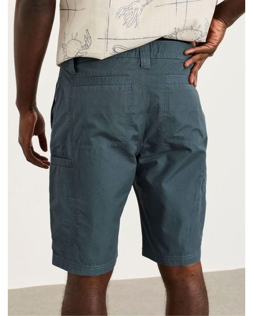 FatFace Blue Fatface Burley Lightweight Cargo Shorts for men
