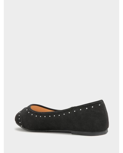 Yours Curve Black Blaise Ballerinaseu 40 (Uk 7)