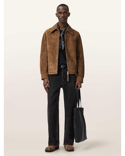 AllSaints Brown Allsaints Dellcot Jacket for men