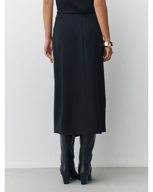 Next Black Midi Wrap Skirt