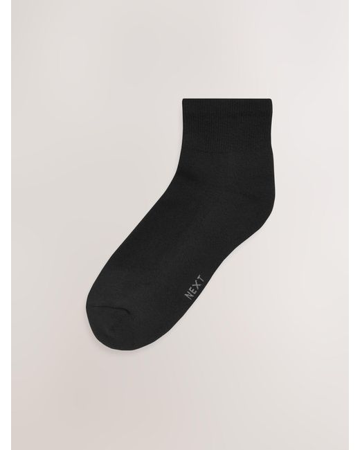 Next Black Cushioned Mid Trainer Socks 5 Pack for men