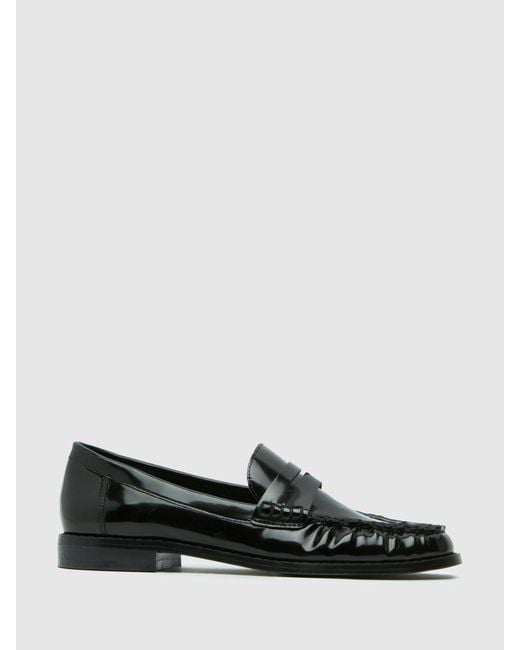 Schuh Black Lendall Penny Loafers