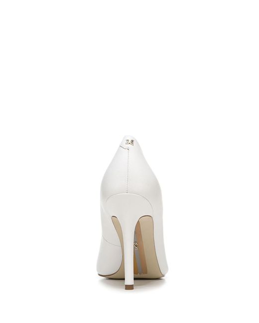 Sam Edelman White Hazel Pointed Toe Heels