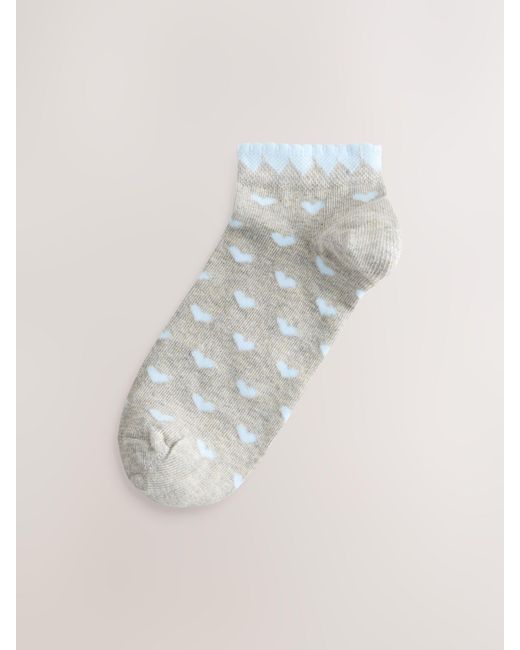 Next White Trainer Socks 4 Pack