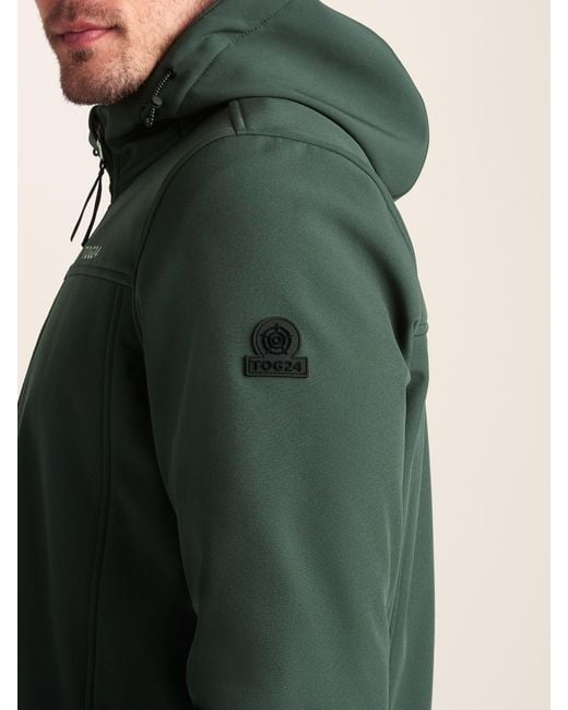 TOG24 Green Feizor Softshell Hooded And Waterproof Jacket for men