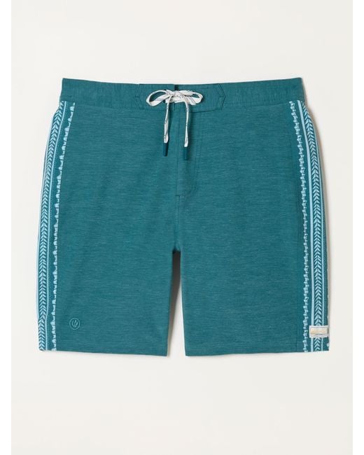 FatFace Blue Fatface Abstract Panel Board Short for men