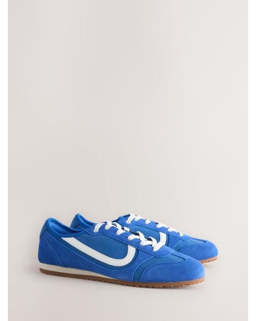 Self Blue Slim Trainers