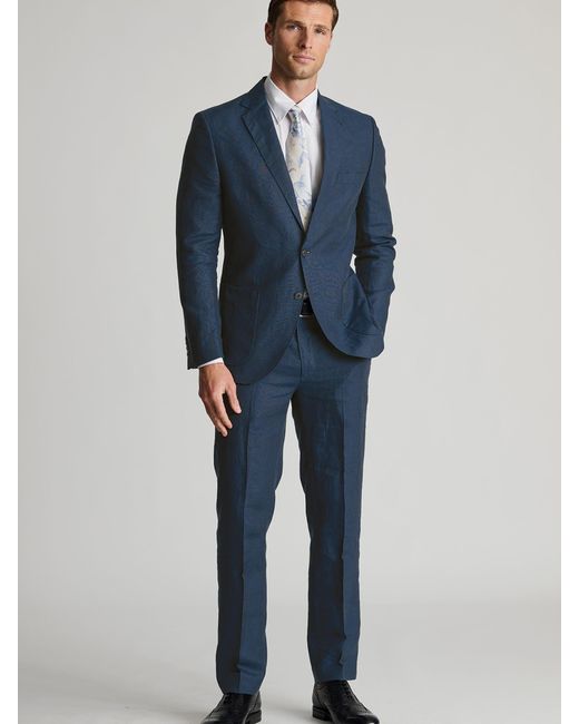 Brook Taverner Blue Tailored Fit Jacket for men