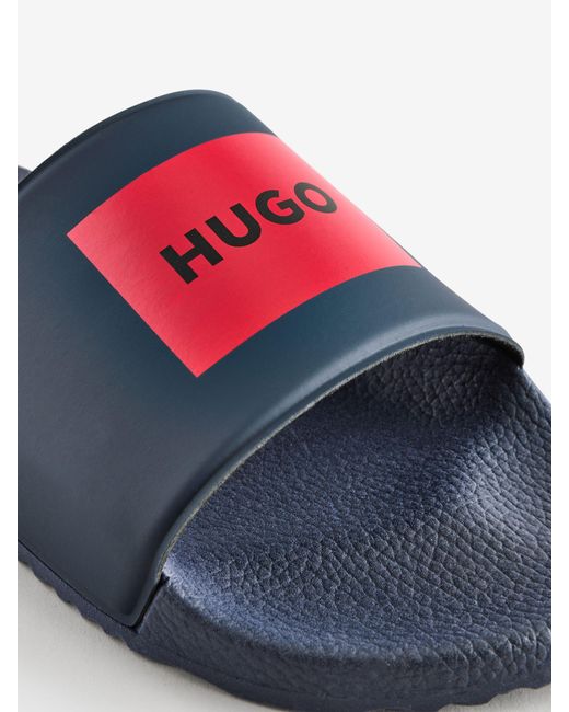 HUGO White Logo Sandals for men