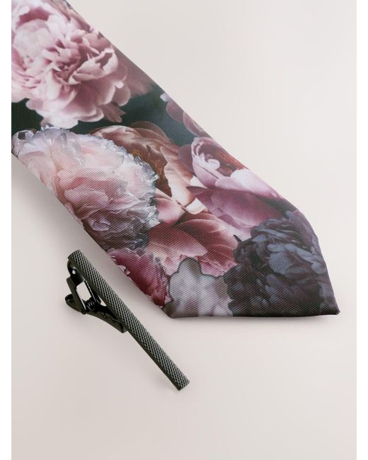 Next Pink Pattern Tie for men