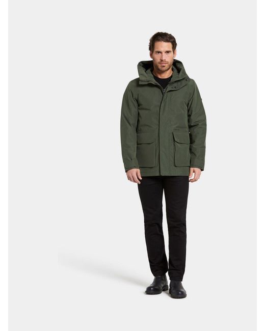 Didriksons Gray Liam Waterproof Coat for men