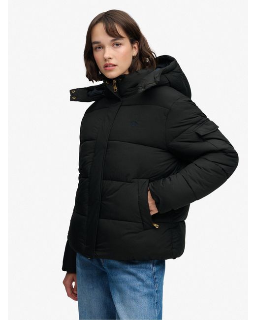 Superdry Black Premium Ripstop Puffer Jacket