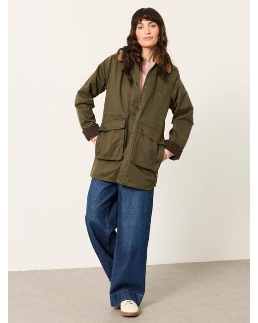 FatFace Green Fatface Kent Barn Jacket for men