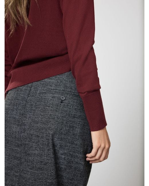 Next Gray Crosshatch Pencil Skirt