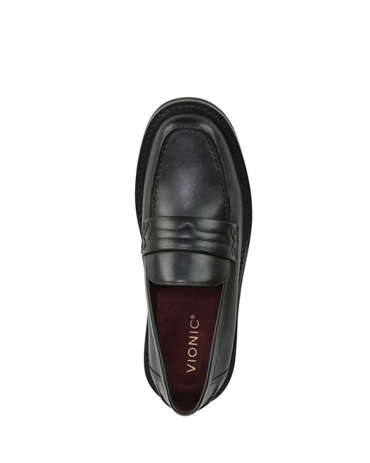 Vionic Black Caitlin Regular Fit Arch Support Loafers