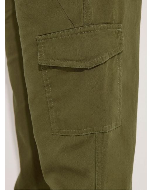 PixieGirl Petite Green Pixiegirl Petite Cuffed Cargo Trousers