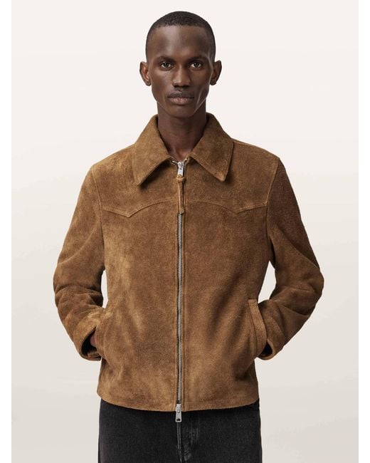 AllSaints Brown Allsaints Dellcot Jacket for men