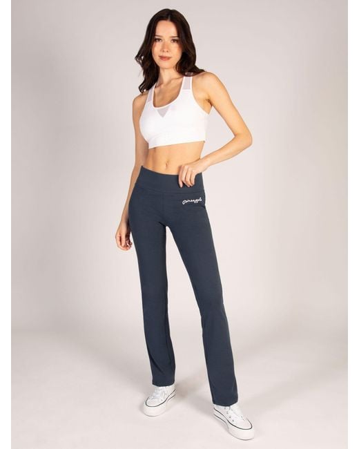 Pineapple Blue Bootcut Jersey Trousers