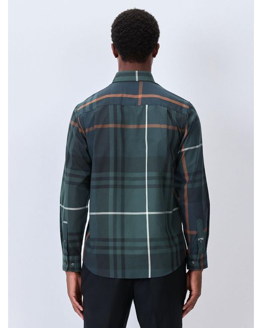 Next Blue Regular Fit Easy Iron Button Down Oxford Shirt for men