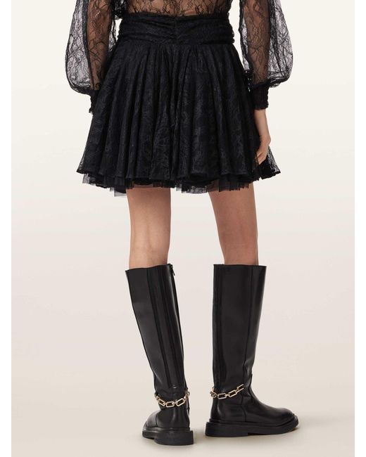AllSaints Black Allsaints Athena Lace Skirt