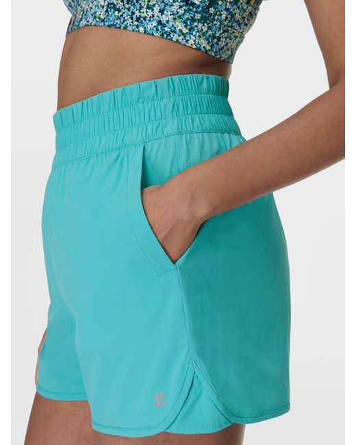 Sweaty Betty Blue 7/8 Length Power Ultrasculpt High Waist 6 Shorts