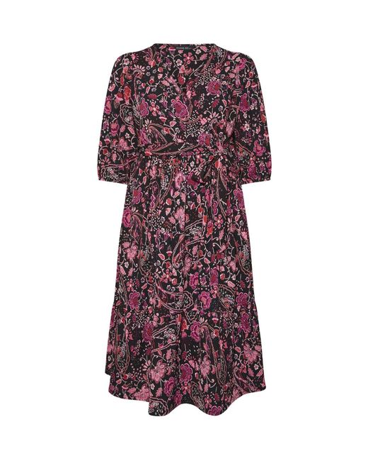 Evans Purple Boho Wrap Dress
