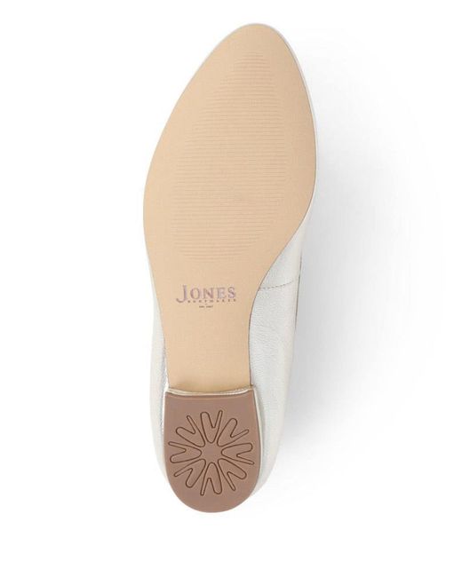 Jones Bootmaker Natural Soleil Leather Low Ballet Shoes