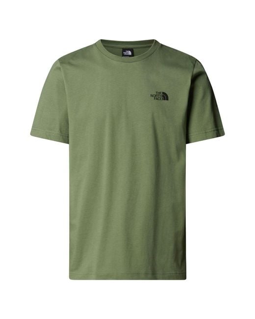 The North Face Green Half Dome Photo Back Print T-Shirt for men