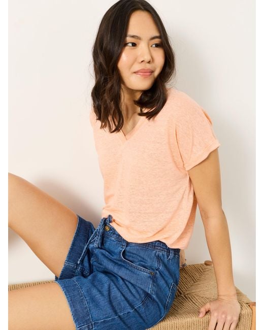 FatFace Blue Fatface Amberly Denim Shorts
