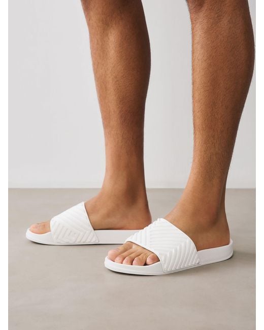 Next Natural Moulded Sliders for men