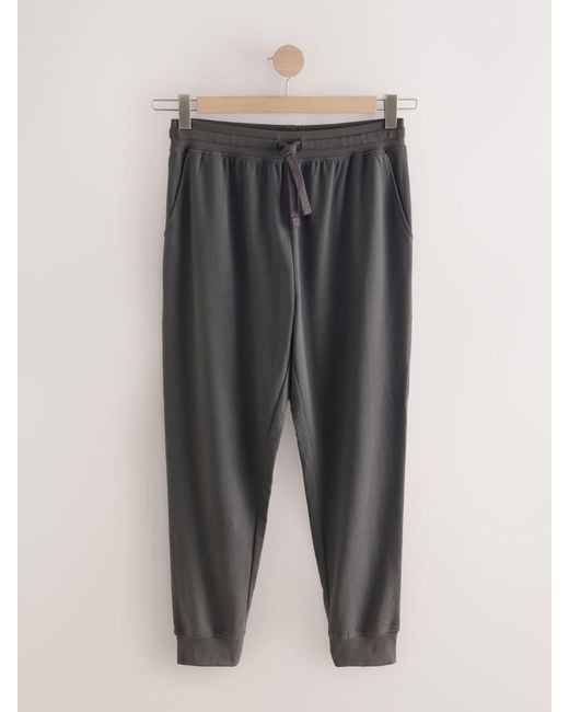 Next Gray Cuffed Regular Fit Loopback Joggers for men