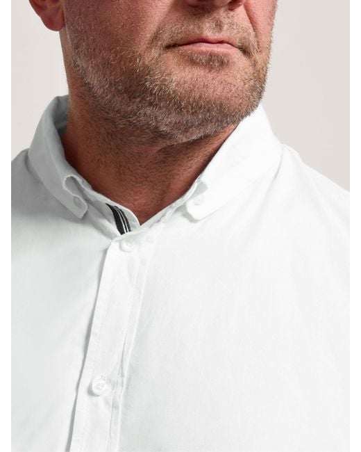 BadRhino Big & Tall White Long Sleeve Poplin Shirts 2 Pack for men