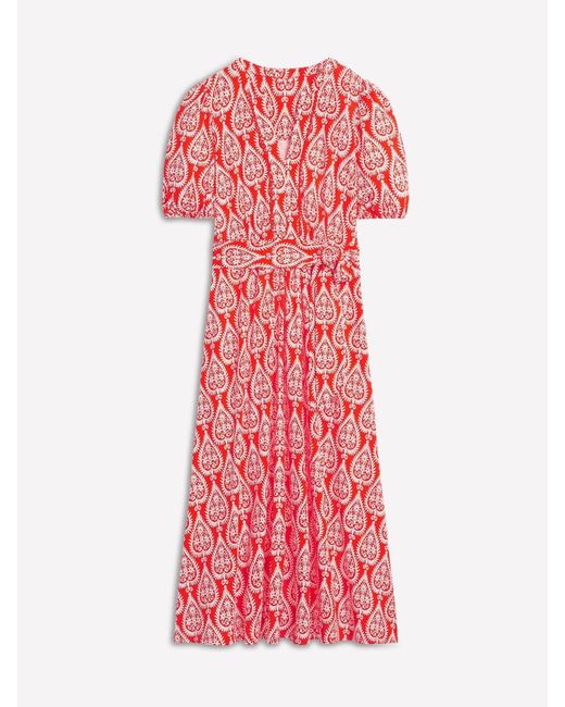 boden ava jersey midi dress Ava Cotton Midi Dress-Green Broderie