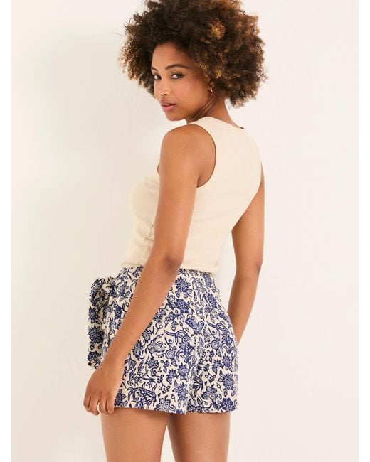 FatFace Blue Fatface Beachwear Skort