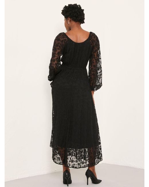 FatFace Black Fatface Maude Lace Midi Dress