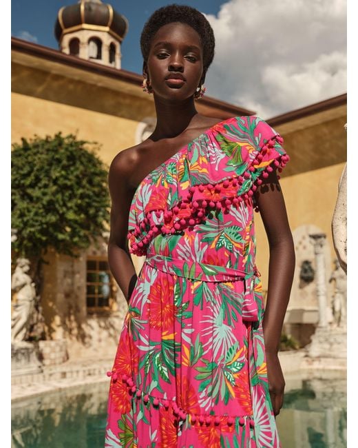 love-roses-one-shoulder-ruffle-midi-dress-lyst