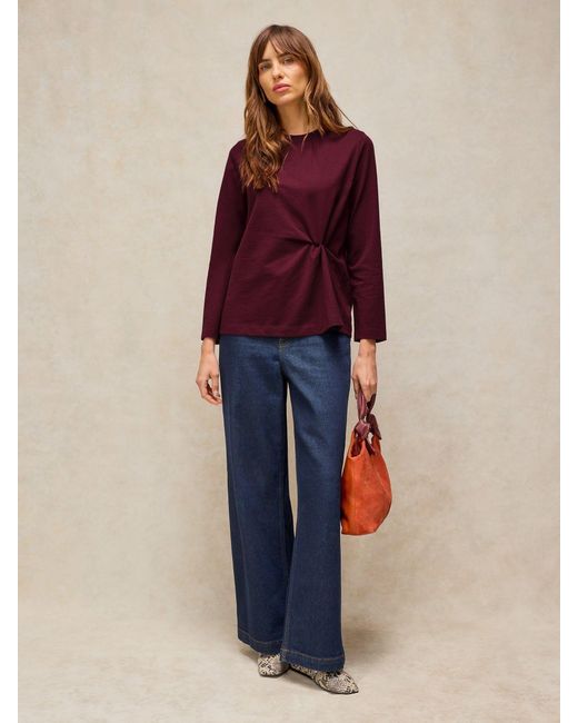 White Stuff Purple Grace Twist Top