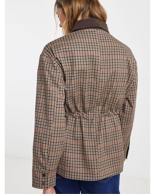JD Williams Brown Cinched Waist Barn Jacket