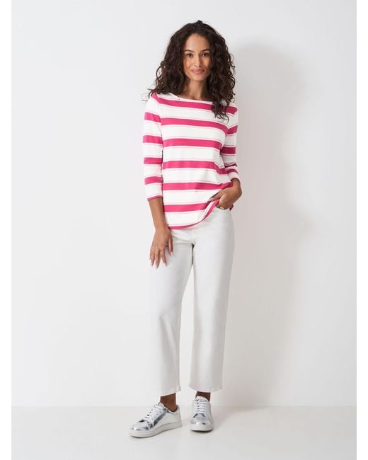 Crew Pink Ultimate Breton Top