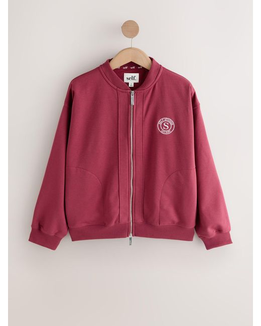 Self Red Bomber Jacket