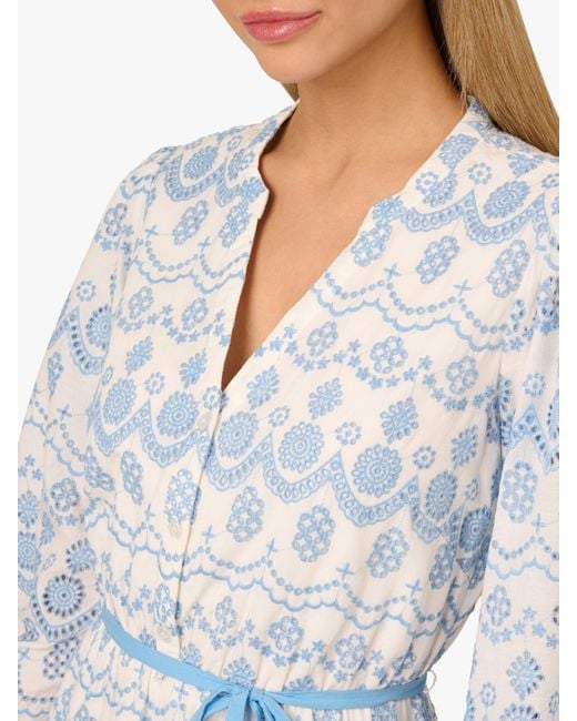 Adrianna Papell White Adrianna By Flounce Hem Short Dress