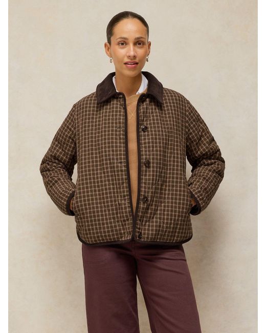 White Stuff Brown Arden Reversible Jacket