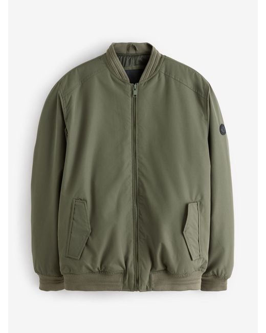 Threadbare Green Padded Bomber Jacket for men