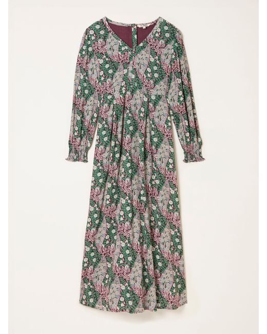 FatFace Multicolor Fatface Japanese Rose Midi Dress