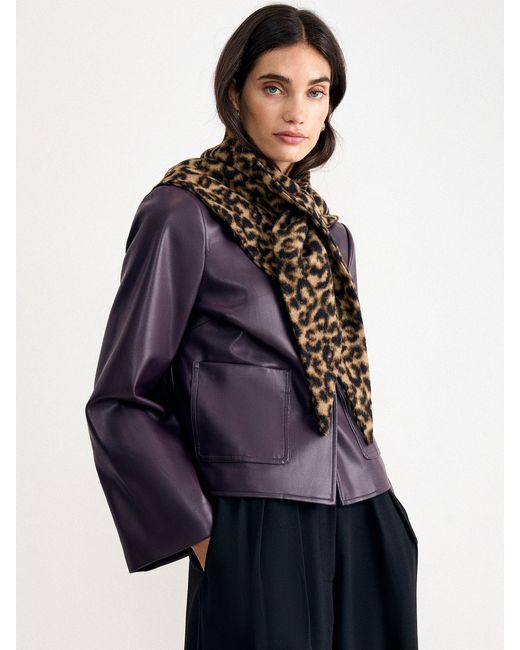 Phase Eight Blue Malina Pu Jacket