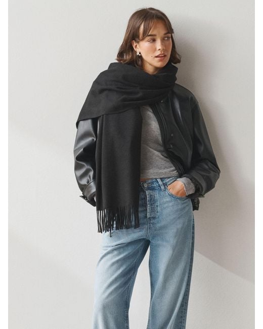 Next Black Midweight Scarf