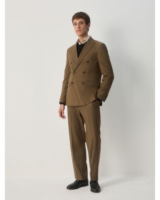 Next Green Double Breasted Suit Jacket for men