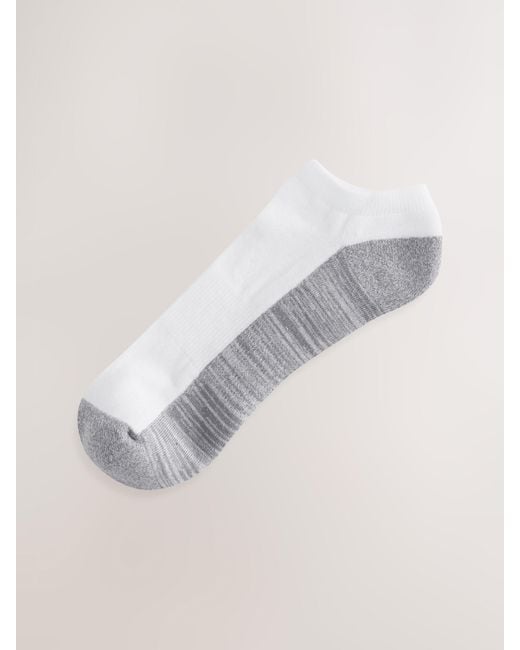 Next White Cushioned Trainers Socks 10 Pack for men
