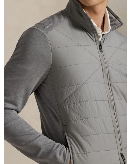 Ralph Lauren Gray Ralph Lauren Performance Wool Knit Jacket for men